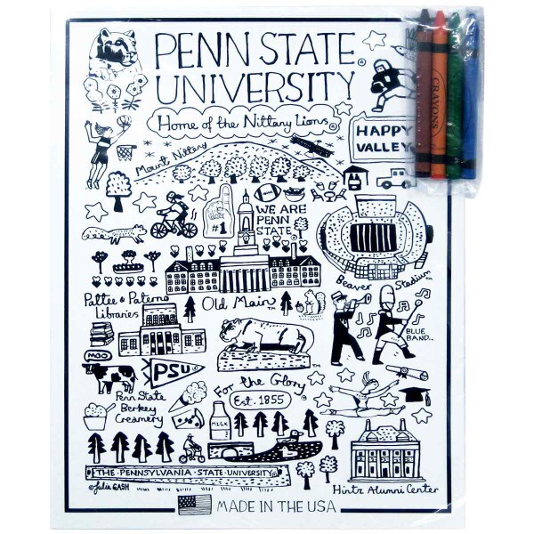 coloring book Julia Gash with 4 crayons